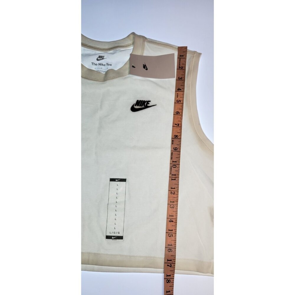 Nike Women’s One Dri Crop Sleeve Shirt - White -Large-New With Tag - Picture 7 of 9